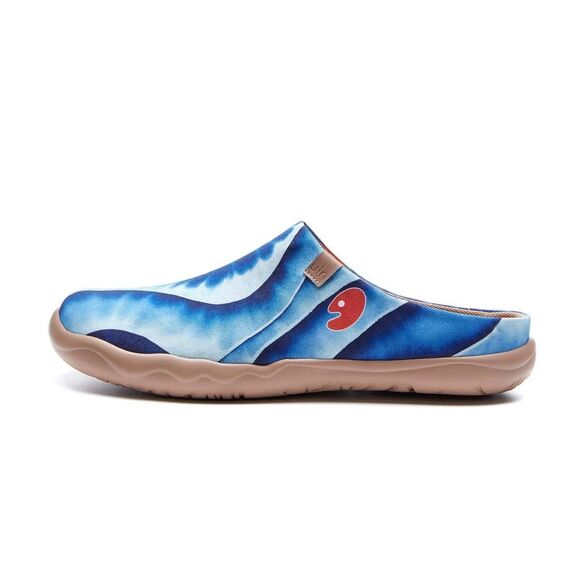 UIN Men's Mules Comfort Shoes Casual slipper (INDIGO WAVES MALAGA) - Picture 3 of 10